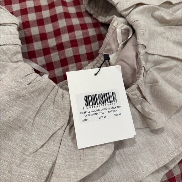 DISSH Isabelle Natural Off Shoulder Top - Picture 2 of 5